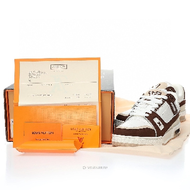 Louis Vuitton LV Trainer "Beige Brown" 1ABLV82 Sneakers