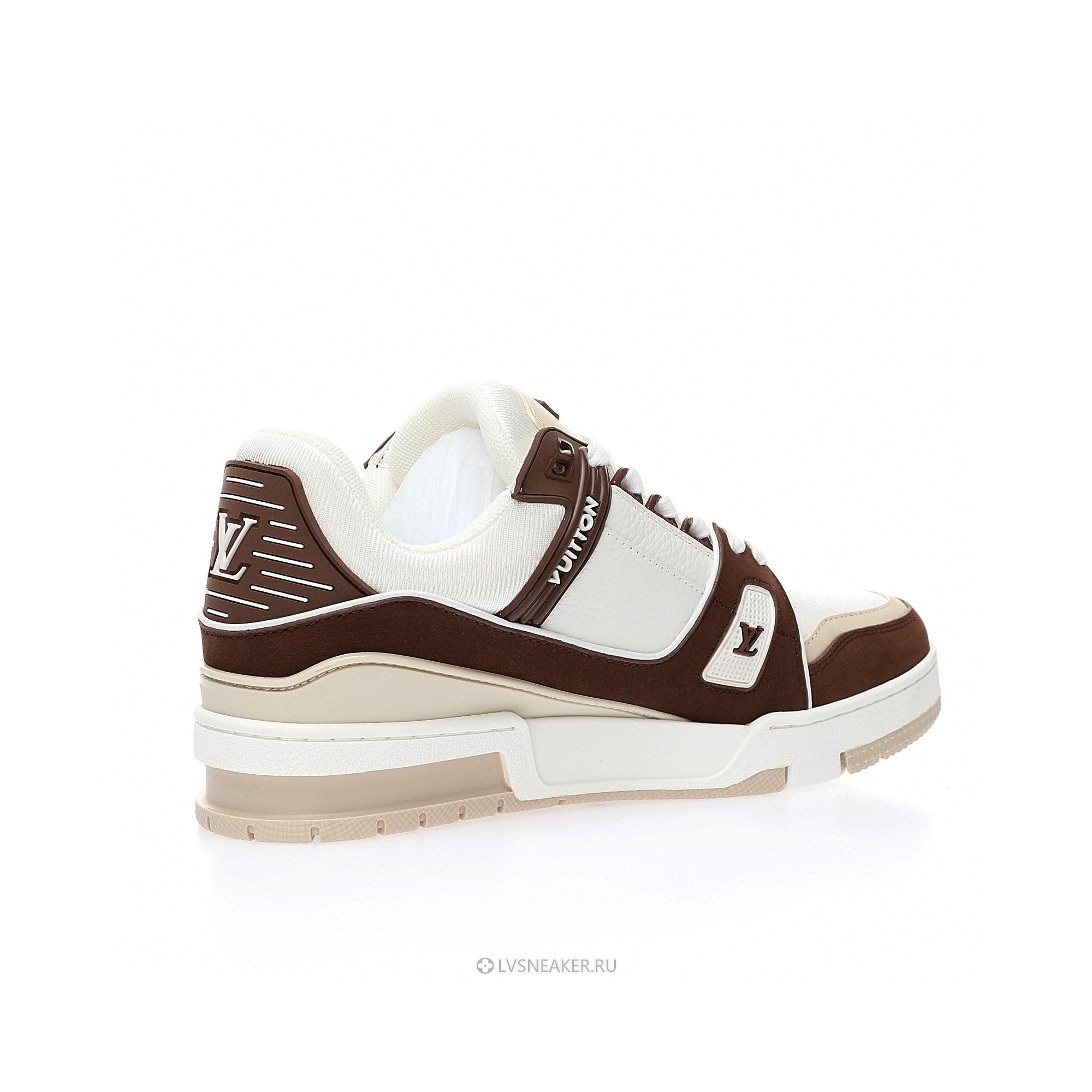Louis Vuitton LV Trainer "Beige Brown" 1ABLV82 Sneakers
