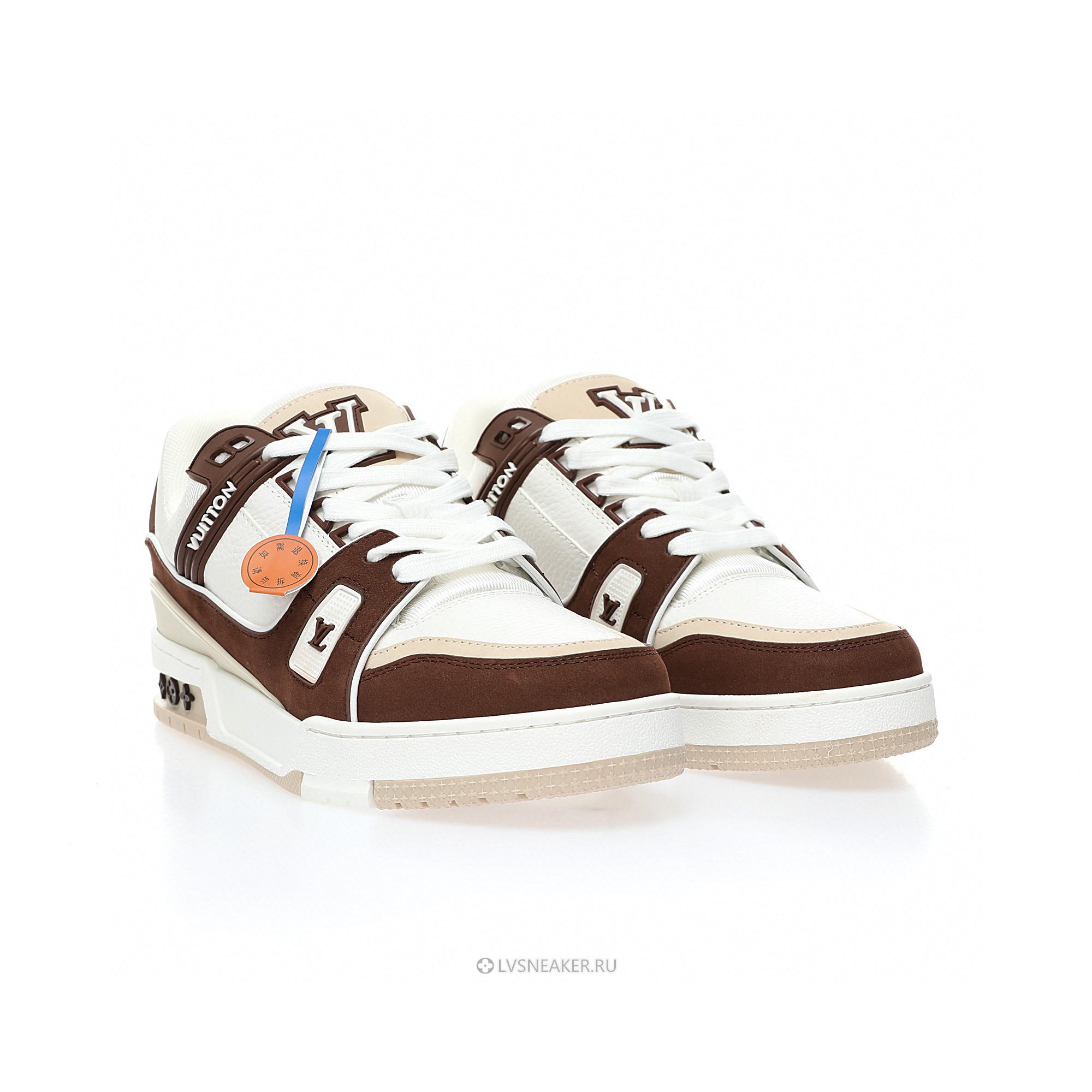 Louis Vuitton LV Trainer "Beige Brown" 1ABLV82 Sneakers