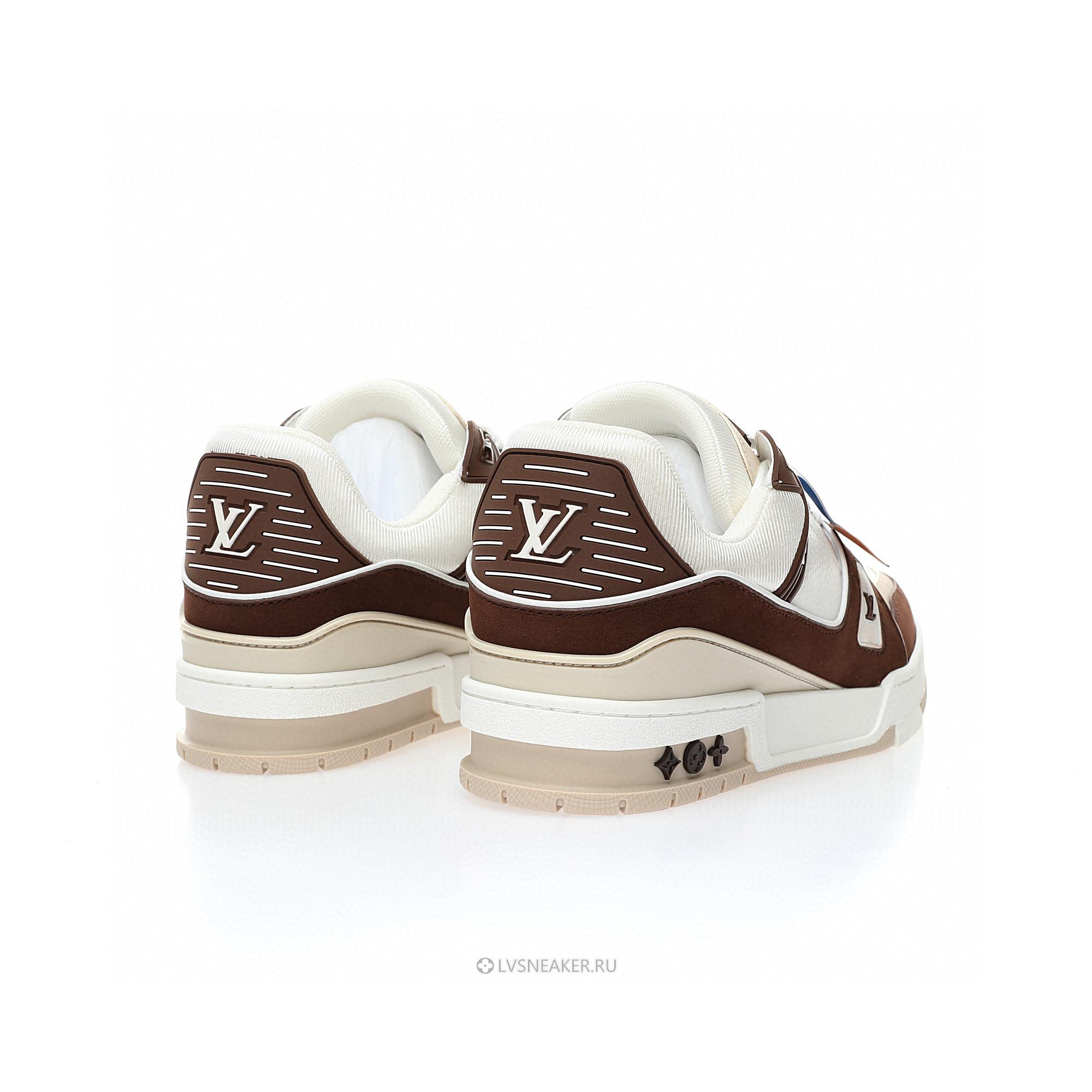 Louis Vuitton LV Trainer "Beige Brown" 1ABLV82 Sneakers