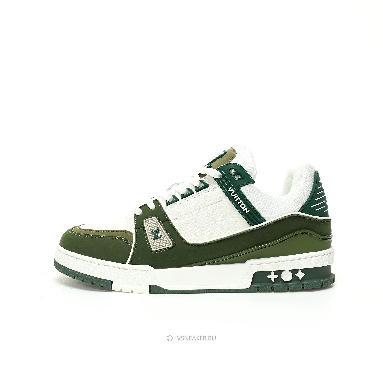 Louis Vuitton LV Trainer "Green White" 1ABLVR Sneakers
