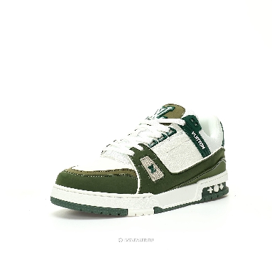 Louis Vuitton LV Trainer "Green White" 1ABLVR Sneakers