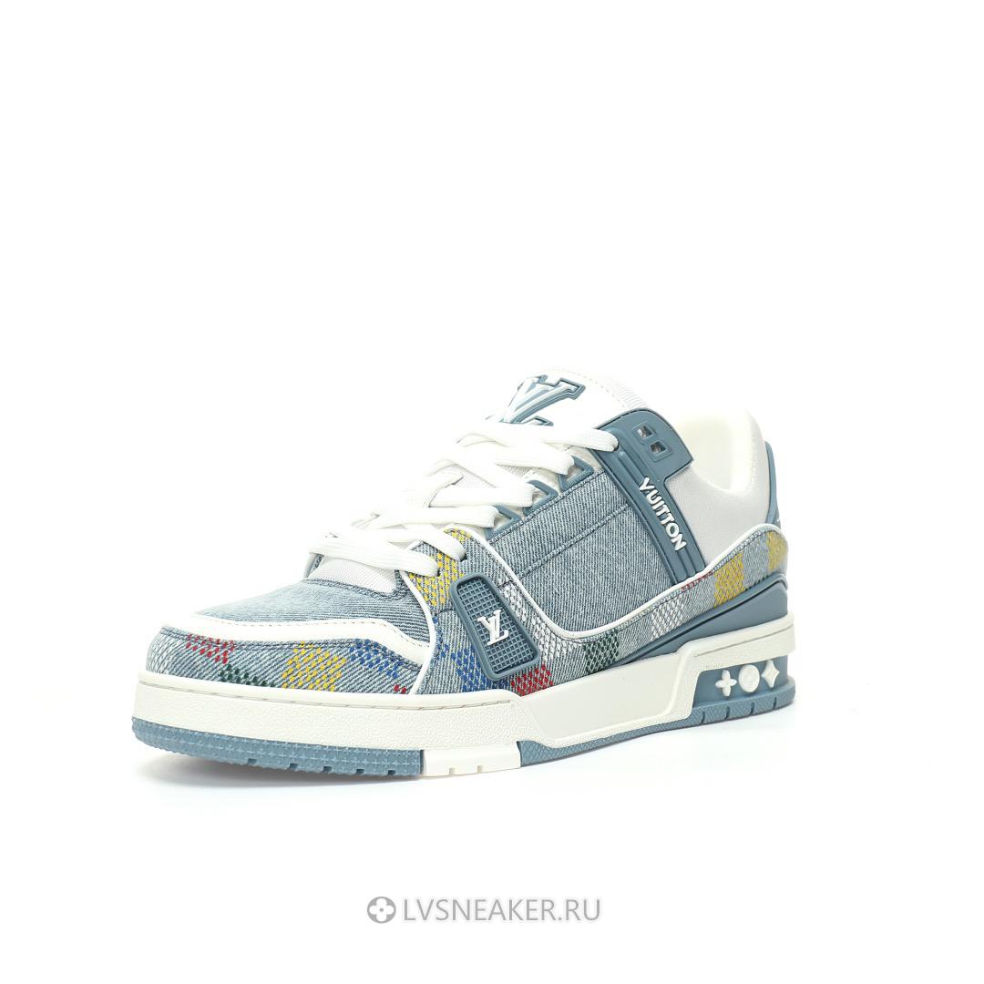 Louis Vuitton LV Trainer "Denim Demier" 1AHCYA Sneakers
