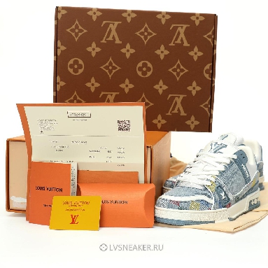 Louis Vuitton LV Trainer "Denim Demier" 1AHCYA Sneakers