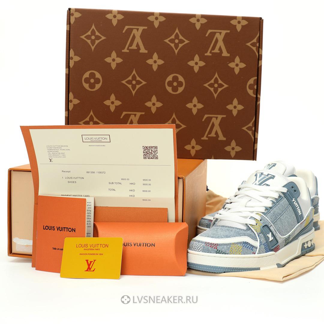 Louis Vuitton LV Trainer "Denim Demier" 1AHCYA Sneakers