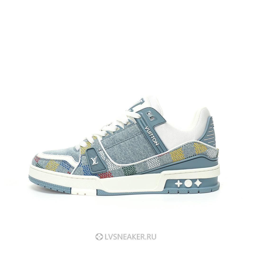 Louis Vuitton LV Trainer "Denim Demier" 1AHCYA Sneakers