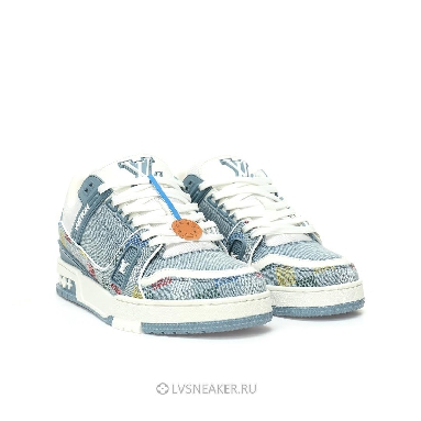 Louis Vuitton LV Trainer "Denim Demier" 1AHCYA Sneakers