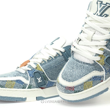 Louis Vuitton LV Trainer "Denim Demier" 1AHCYA Sneakers
