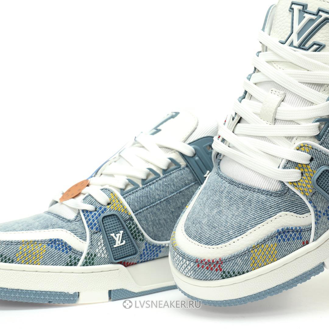Louis Vuitton LV Trainer "Denim Demier" 1AHCYA Sneakers