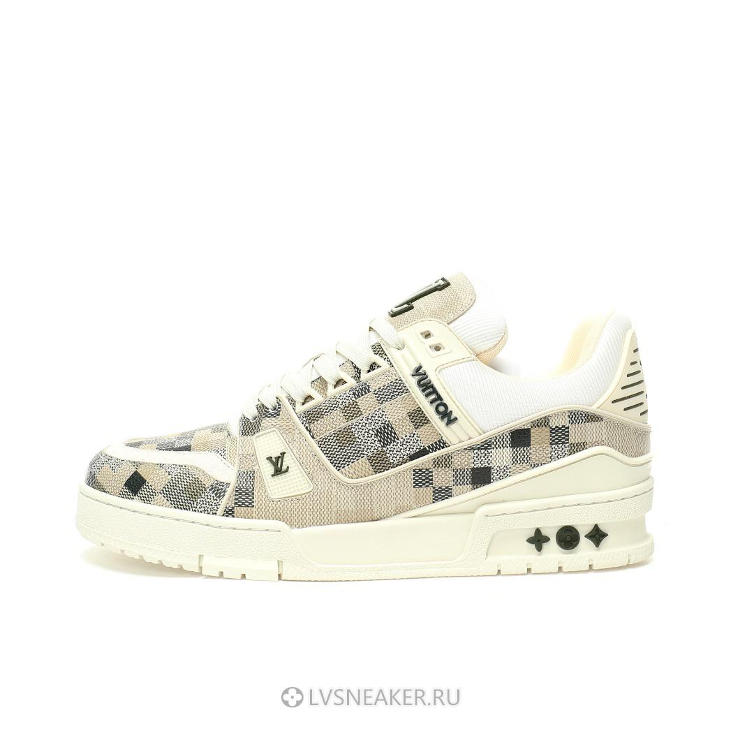 Louis Vuitton LV Trainer "Beige Blue" 1ADI3L Sneakers