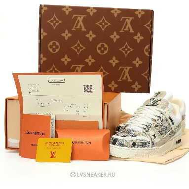 Louis Vuitton LV Trainer "Beige Blue" 1ADI3L Sneakers