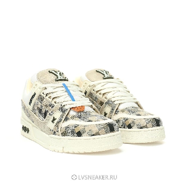 Louis Vuitton LV Trainer "Beige Blue" 1ADI3L Sneakers