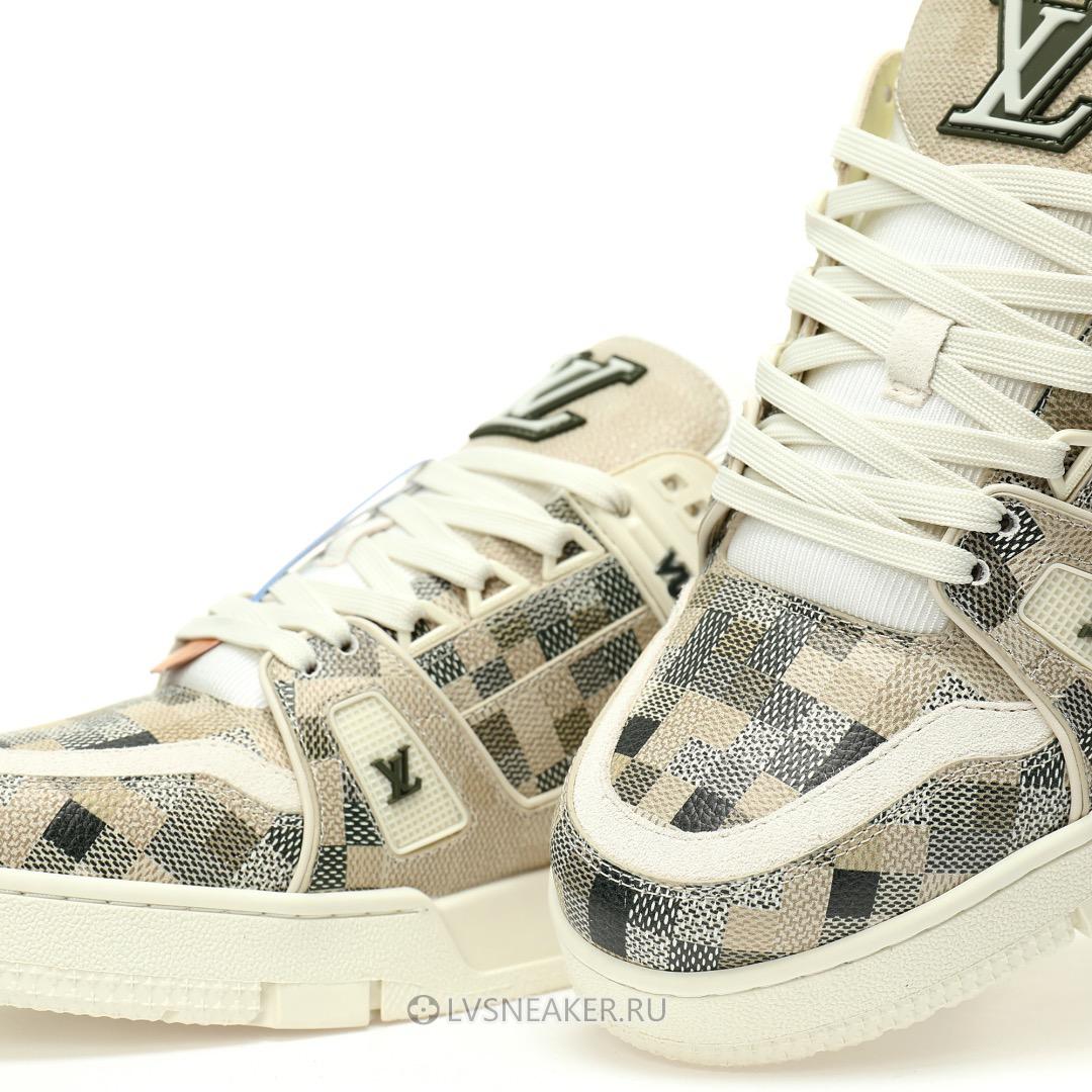 Louis Vuitton LV Trainer "Beige Blue" 1ADI3L Sneakers
