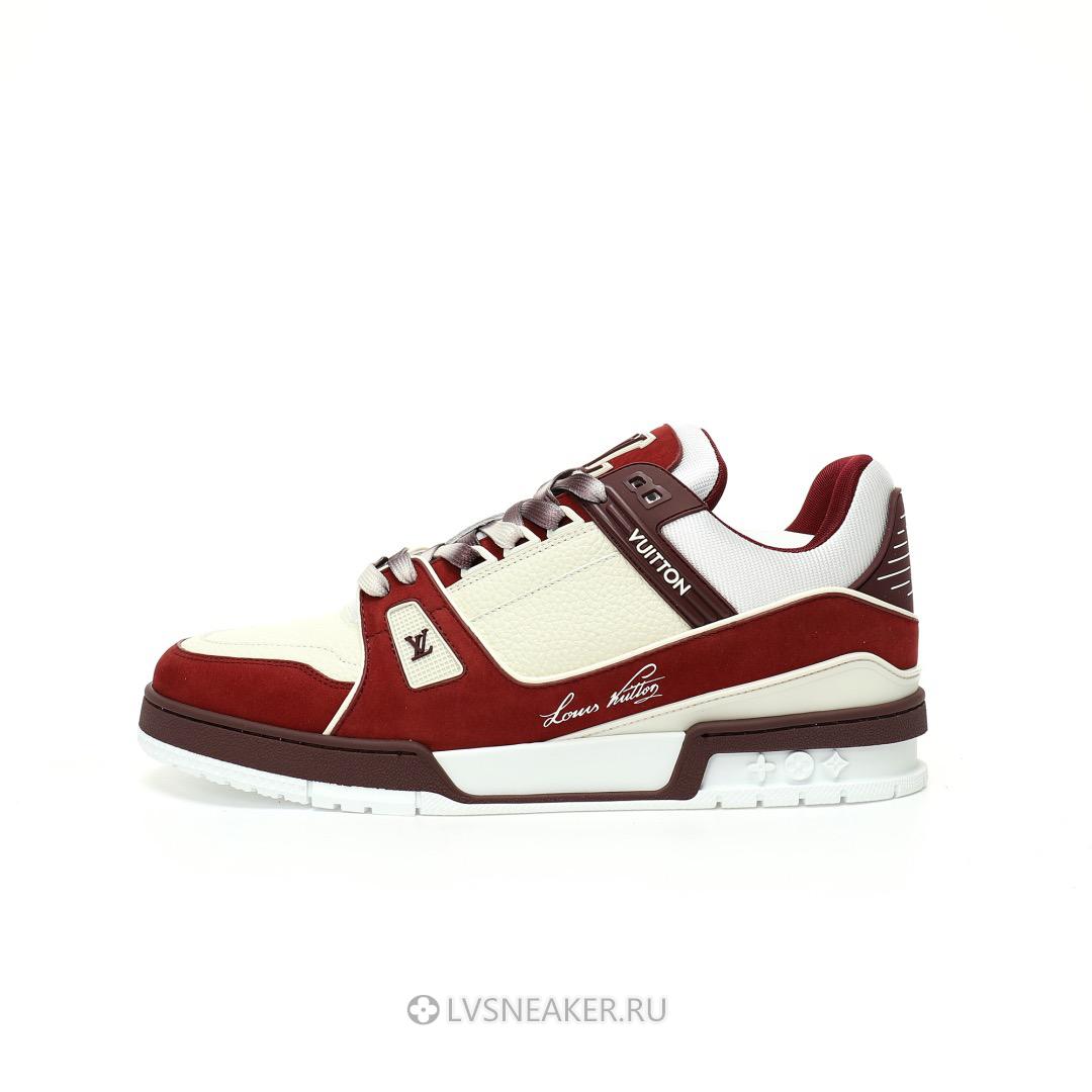 Louis Vuitton LV Trainer "Bordeaux Red" 1ADHBO Sneakers
