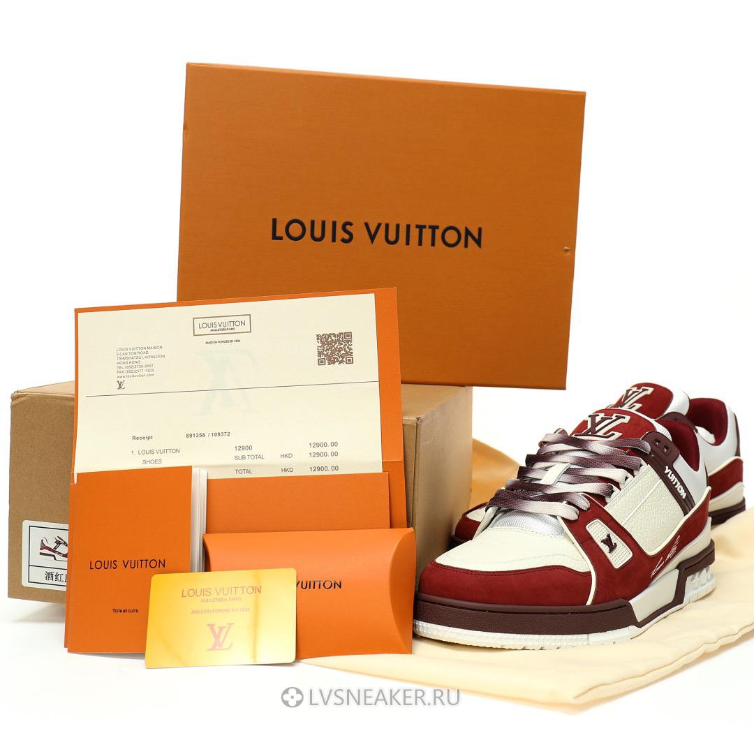 Louis Vuitton LV Trainer "Bordeaux Red" 1ADHBO Sneakers