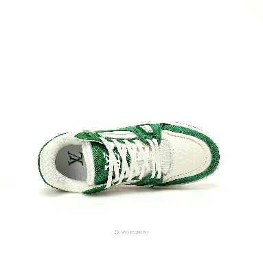 Louis Vuitton LV Trainer "Green Monogram Denim" 1A9JHV Sneakers