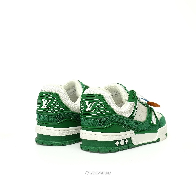 Louis Vuitton LV Trainer "Green Monogram Denim" 1A9JHV Sneakers
