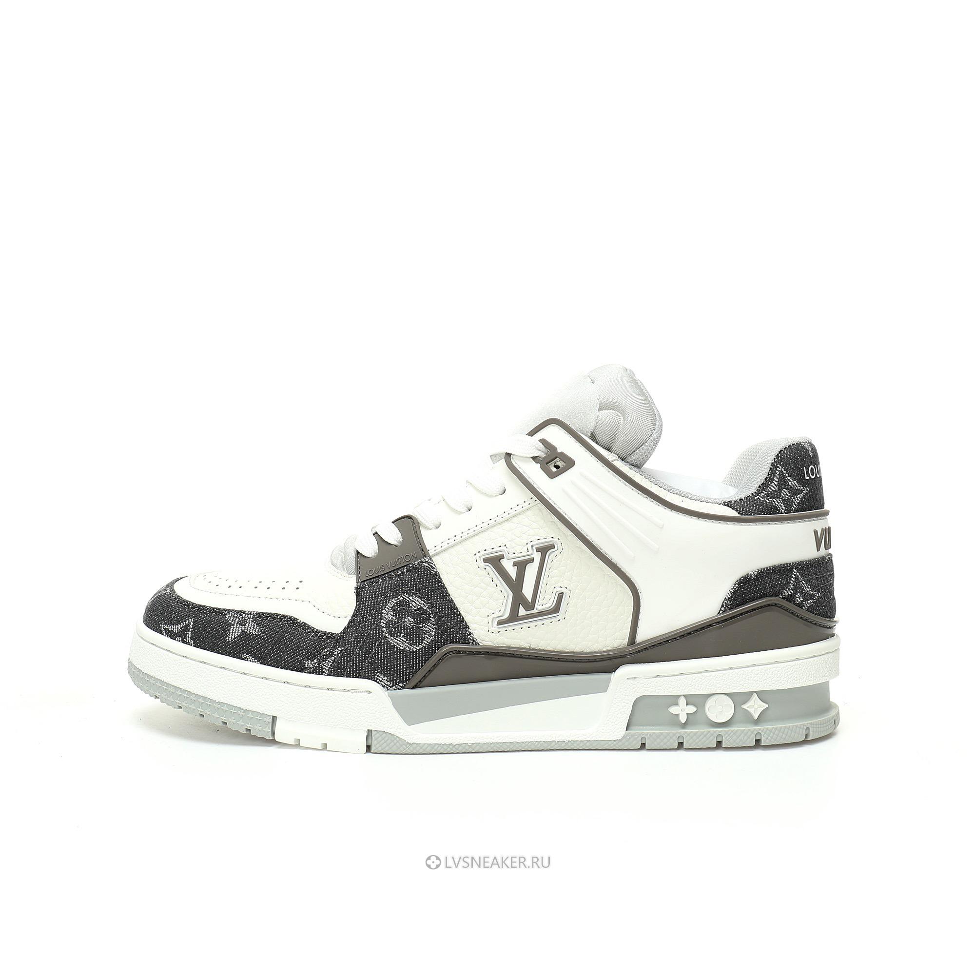 Louis Vuitton LV Trainer "Monogram Denim Grey White" 1AHOUD-2 Sneakers