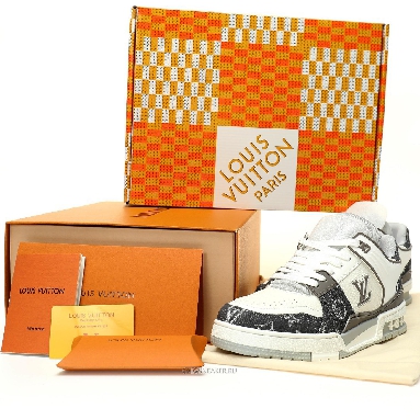 Louis Vuitton LV Trainer "Monogram Denim Grey White" 1AHOUD-2 Sneakers