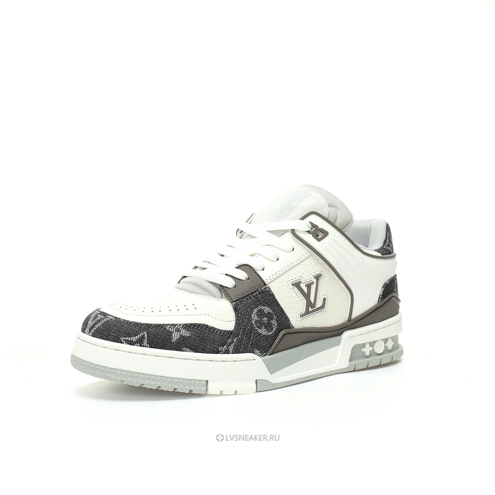 Louis Vuitton LV Trainer "Monogram Denim Grey White" 1AHOUD-2 Sneakers
