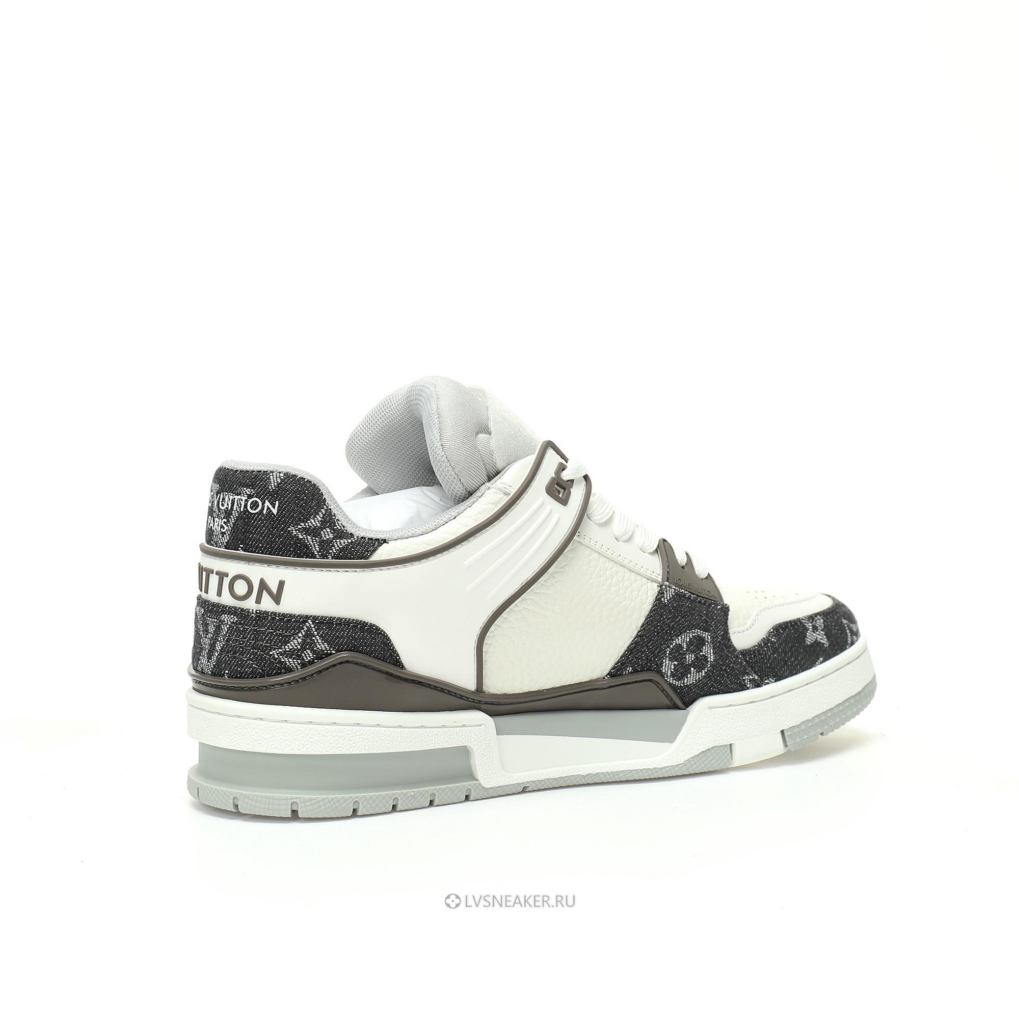 Louis Vuitton LV Trainer "Monogram Denim Grey White" 1AHOUD-2 Sneakers