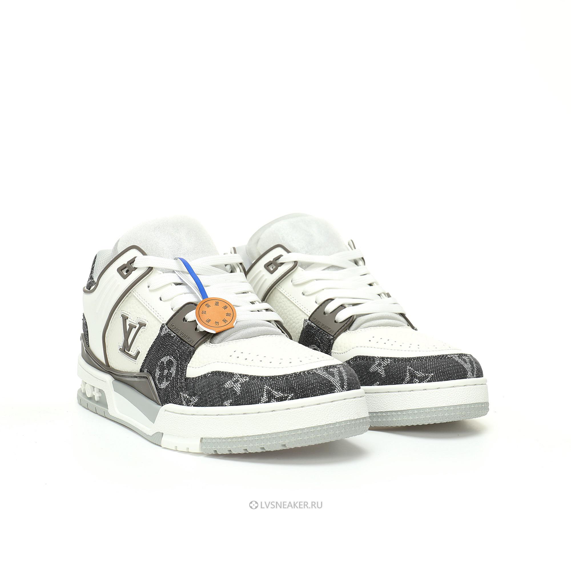 Louis Vuitton LV Trainer "Monogram Denim Grey White" 1AHOUD-2 Sneakers