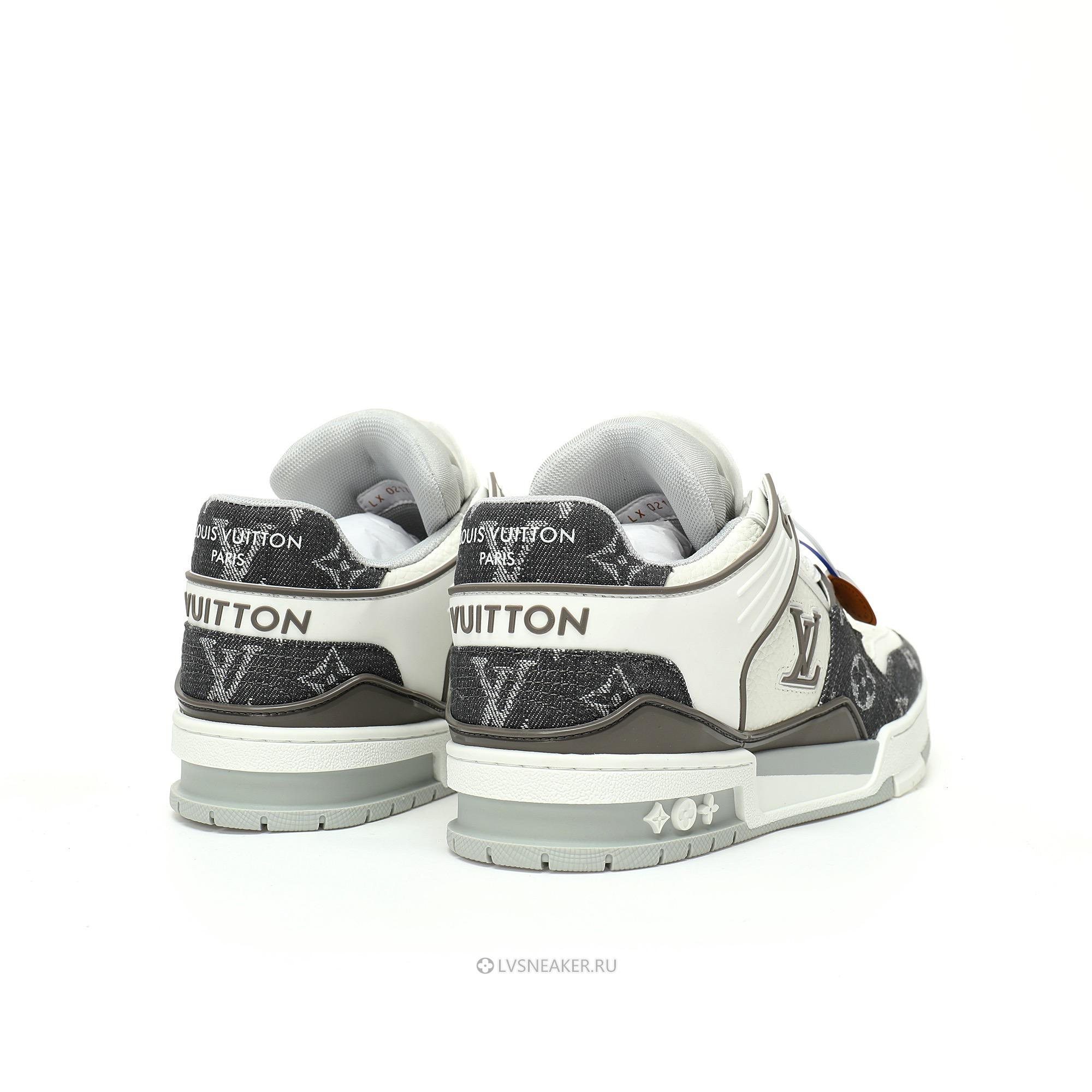 Louis Vuitton LV Trainer "Monogram Denim Grey White" 1AHOUD-2 Sneakers