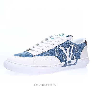 Louis Vuitton LV Charlie "White with Blue Denim Monogram" 1AA47X-3 Sneakers