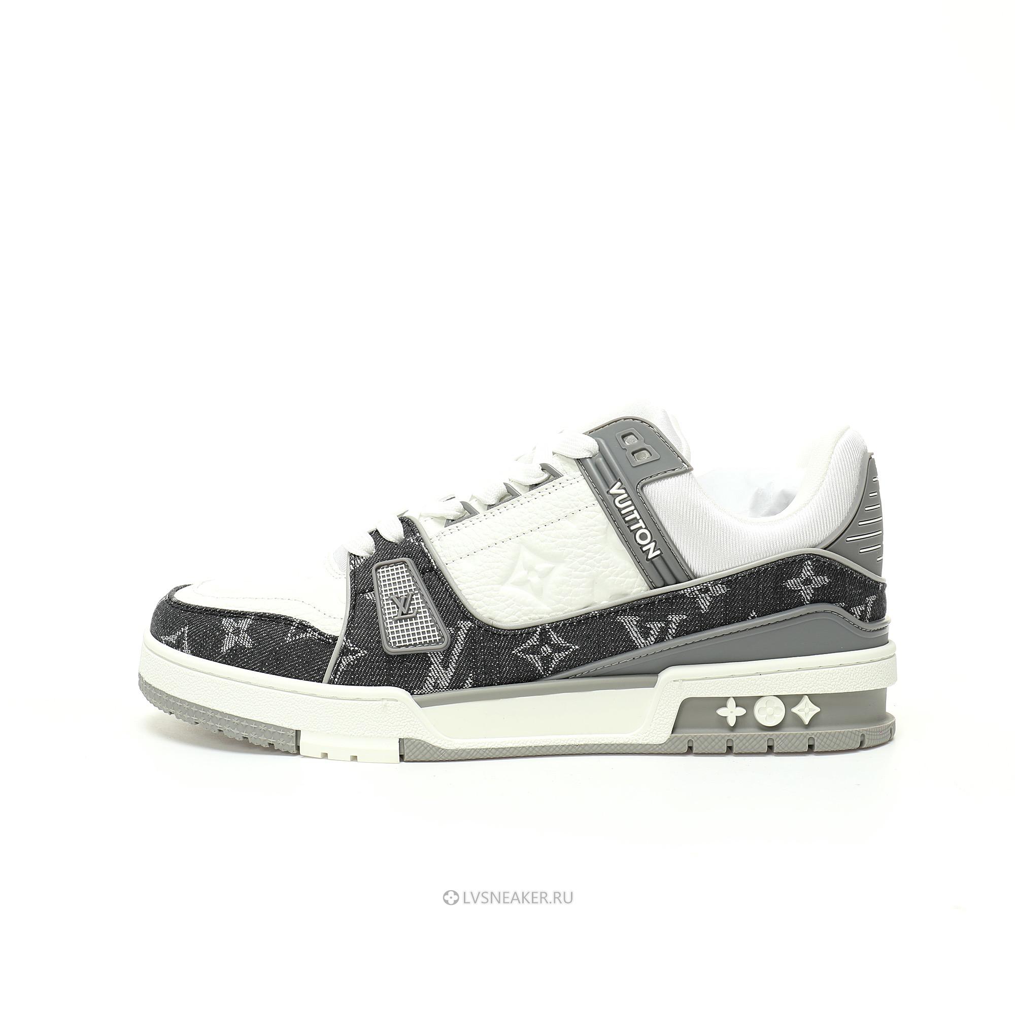 Louis Vuitton LV Trainer "Monogram Denim Grey White" 1AHOUB Sneakers