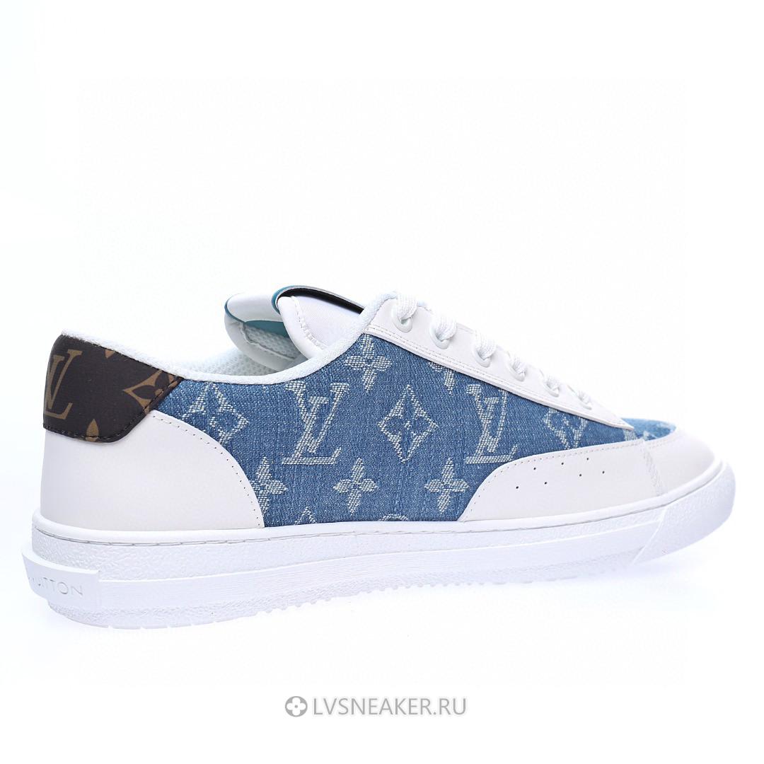 Louis Vuitton LV Charlie "White with Blue Denim Monogram" 1AA47X-3 Sneakers