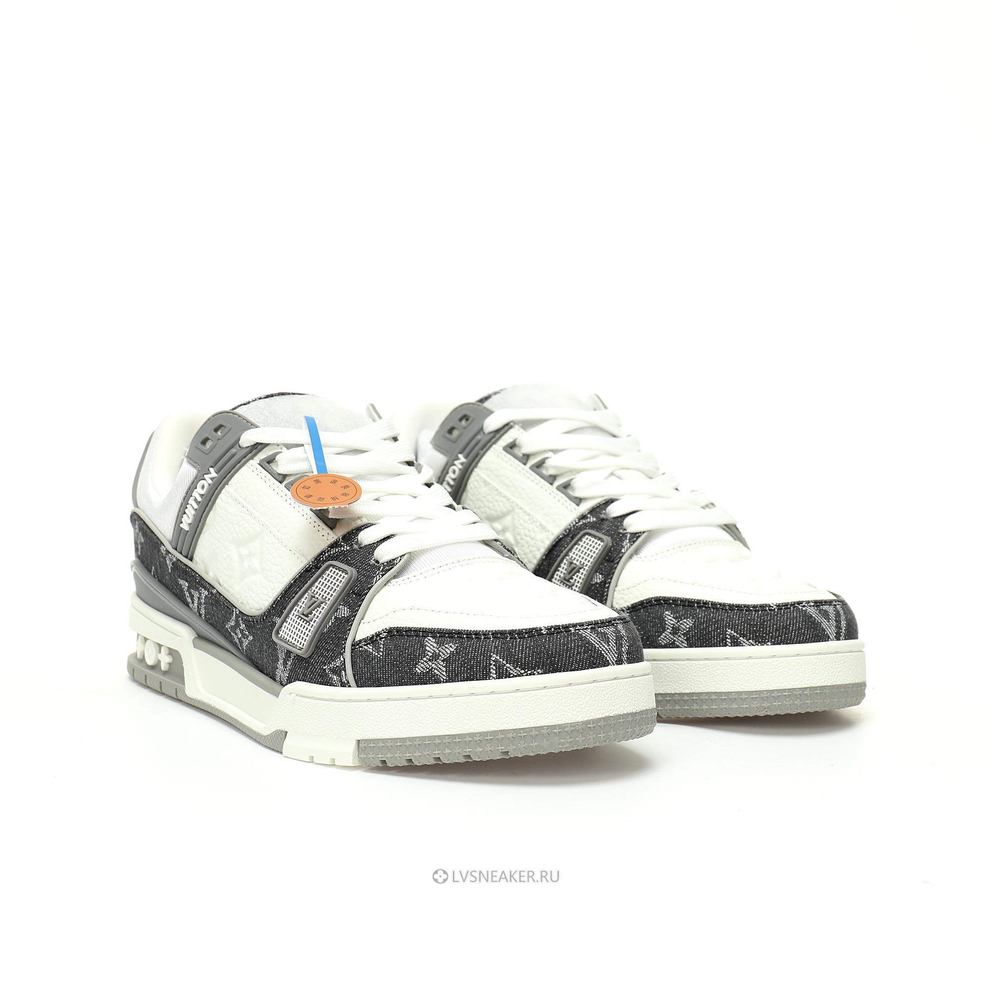 Louis Vuitton LV Trainer "Monogram Denim Grey White" 1AHOUB Sneakers