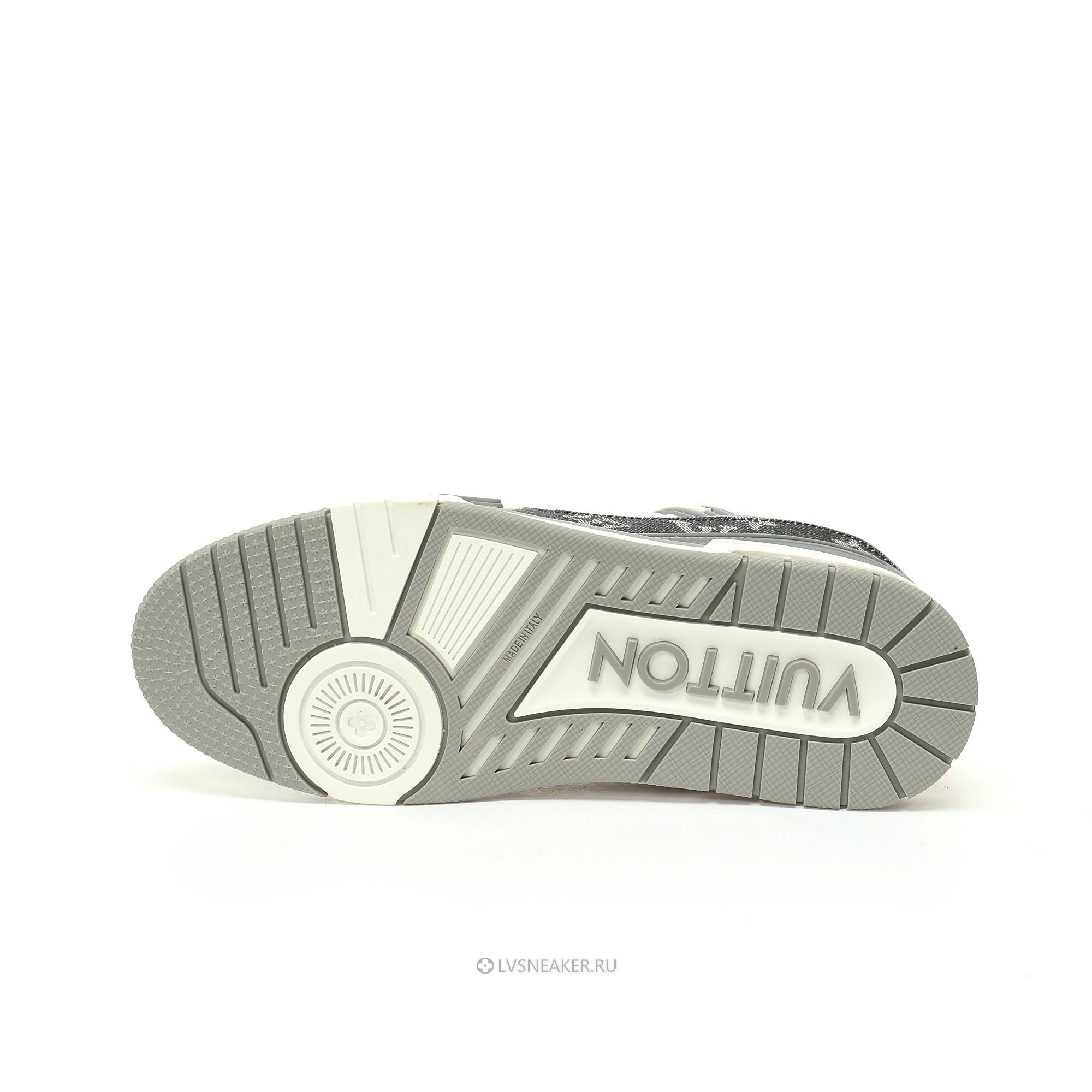 Louis Vuitton LV Trainer "Monogram Denim Grey White" 1AHOUB Sneakers