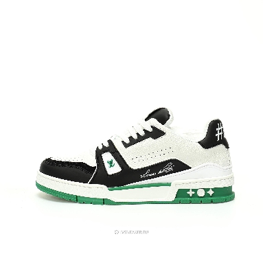 Louis Vuitton LV Trainer "Green Black White" 1ADDXV Sneakers