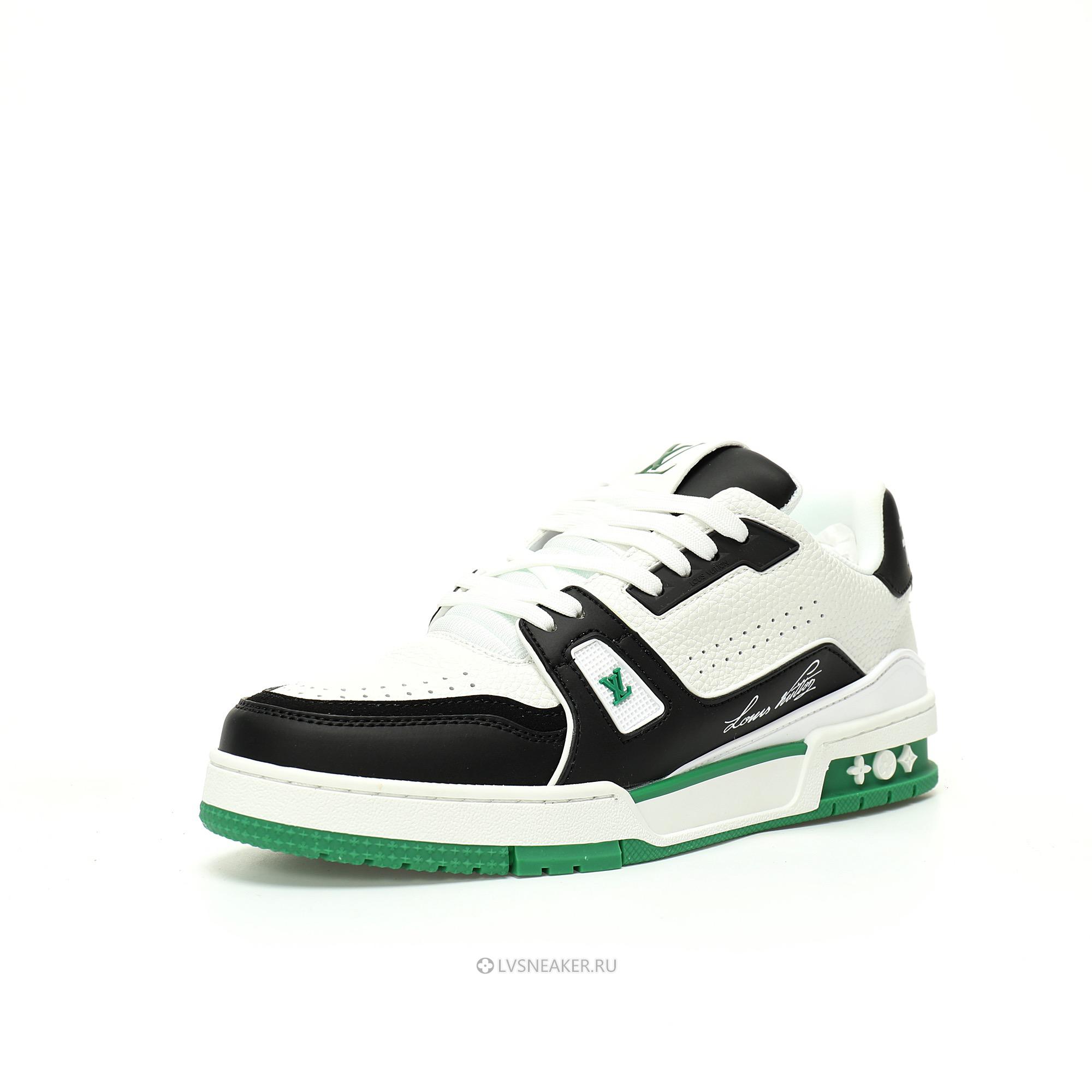 Louis Vuitton LV Trainer "Green Black White" 1ADDXV Sneakers