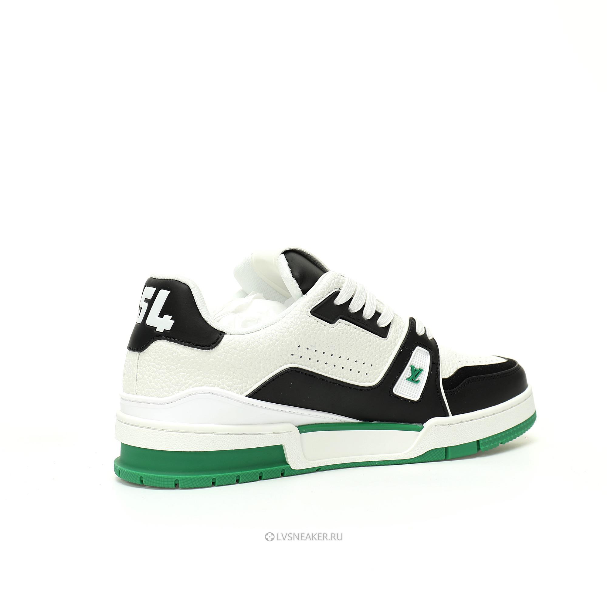 Louis Vuitton LV Trainer "Green Black White" 1ADDXV Sneakers