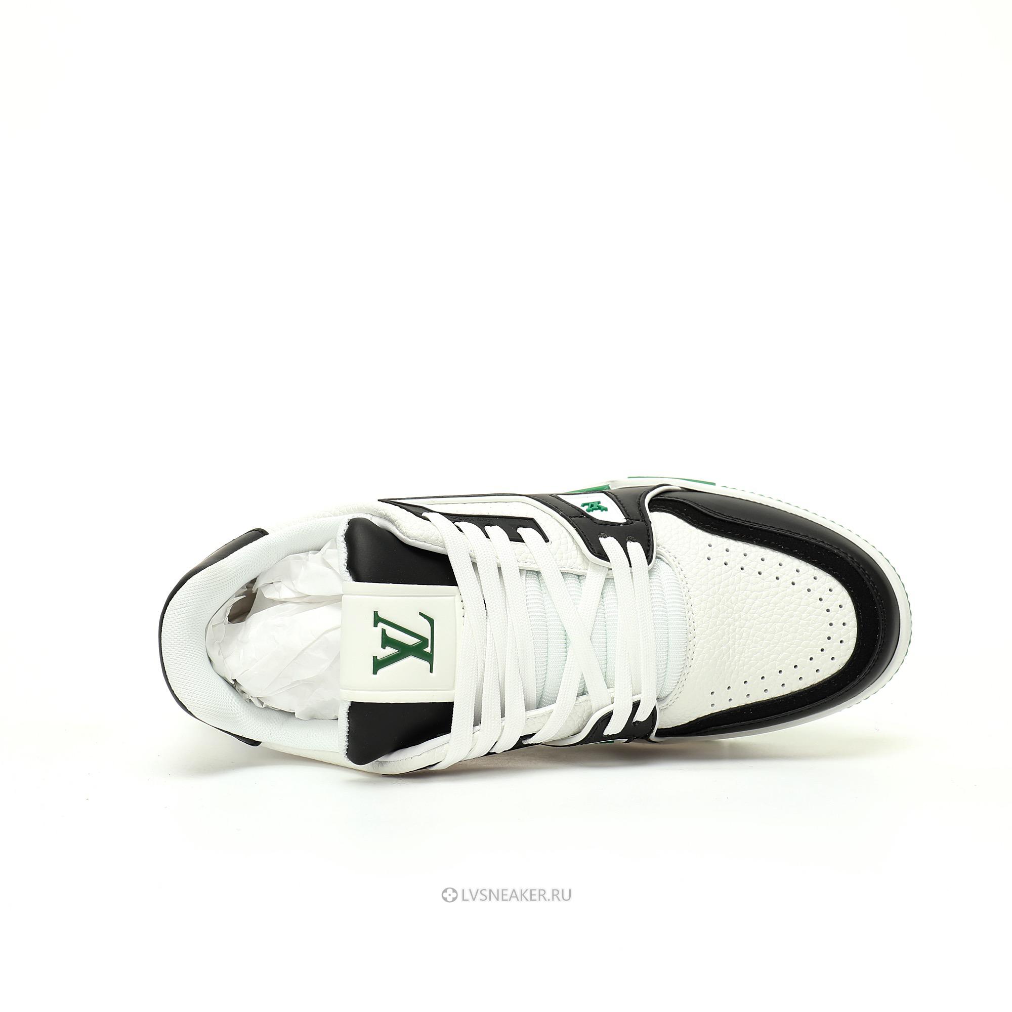 Louis Vuitton LV Trainer "Green Black White" 1ADDXV Sneakers