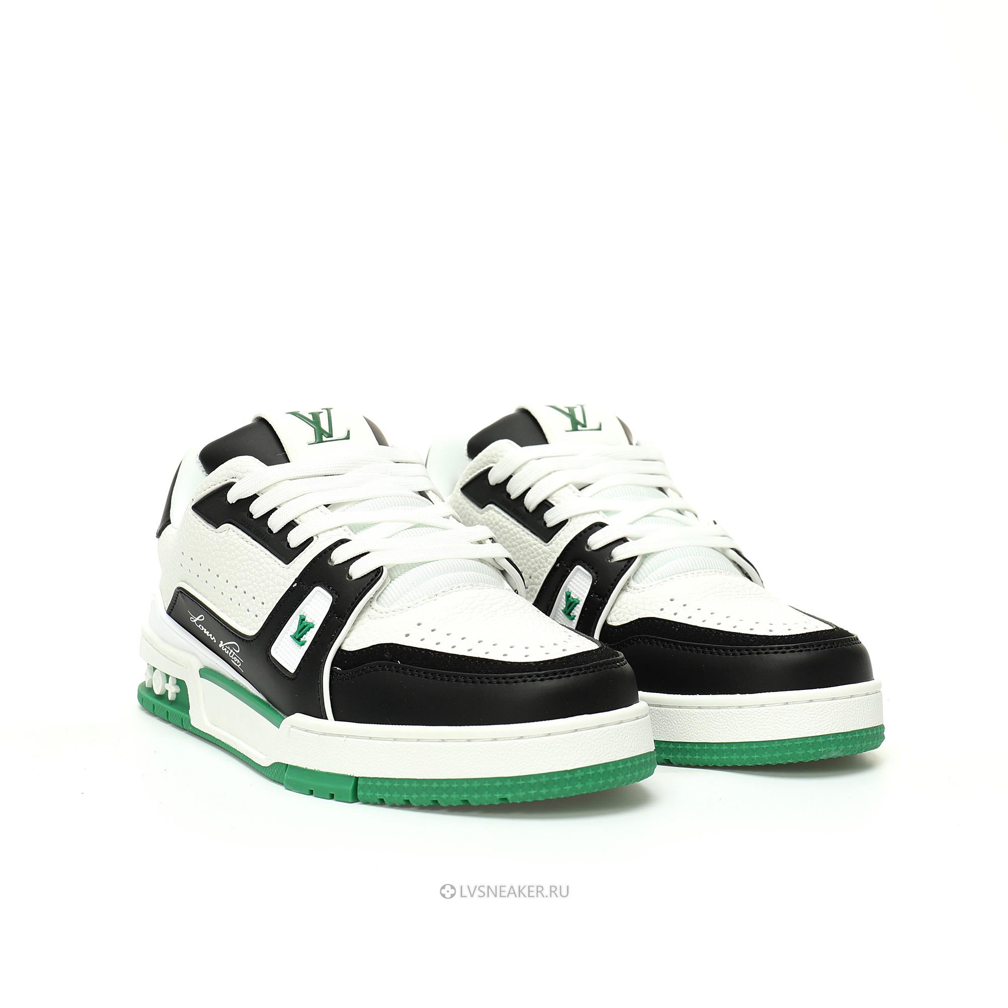 Louis Vuitton LV Trainer "Green Black White" 1ADDXV Sneakers