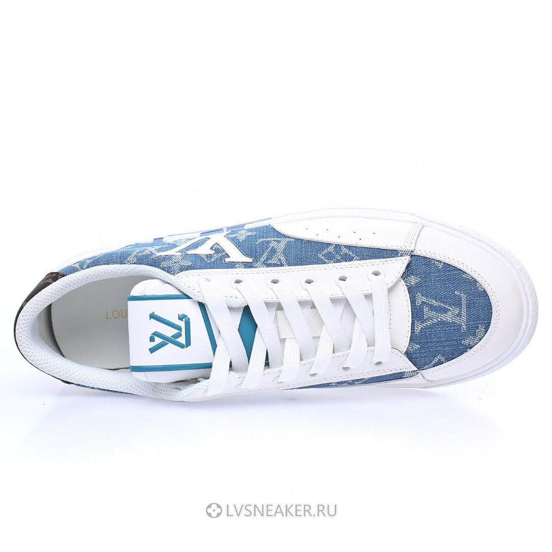 Louis Vuitton LV Charlie "White with Blue Denim Monogram" 1AA47X-3 Sneakers