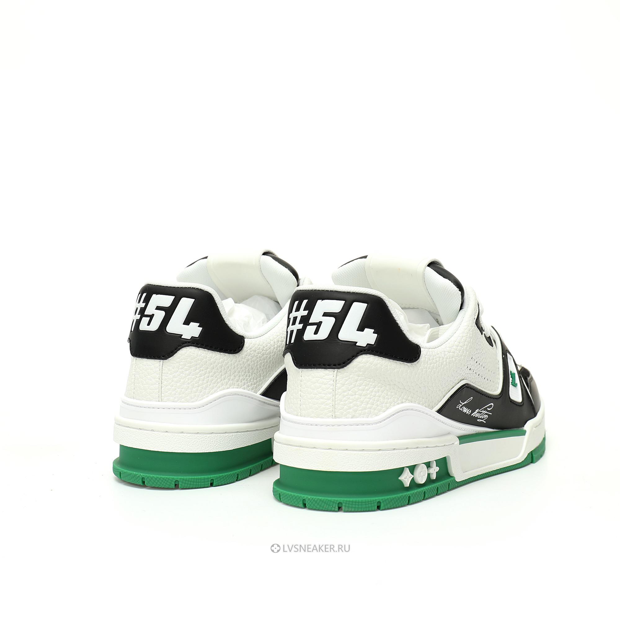 Louis Vuitton LV Trainer "Green Black White" 1ADDXV Sneakers