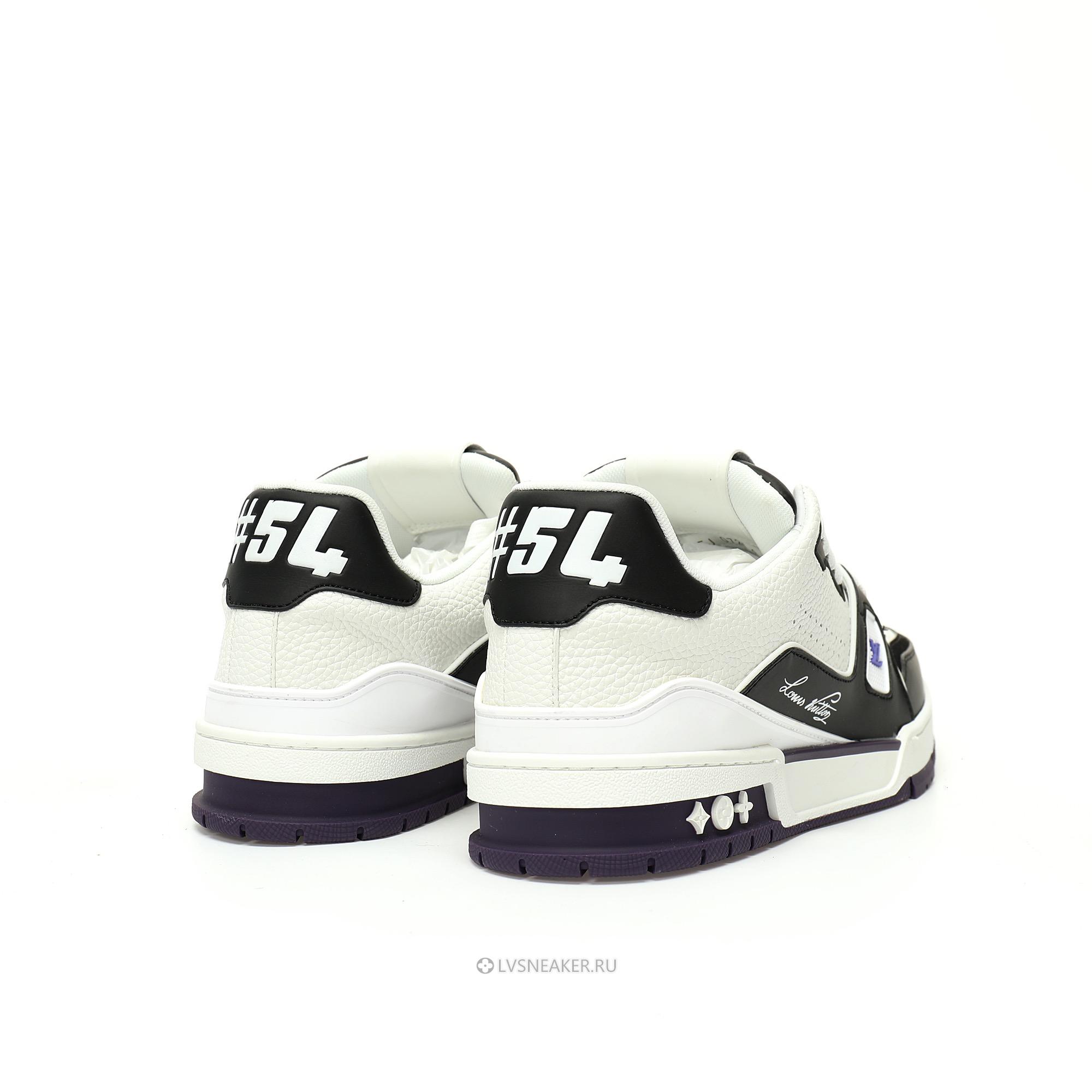 Louis Vuitton LV Trainer "Violet Black White" 1ADHMR-2 Sneakers