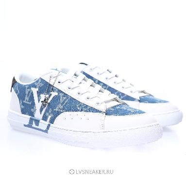 Louis Vuitton LV Charlie "White with Blue Denim Monogram" 1AA47X-3 Sneakers