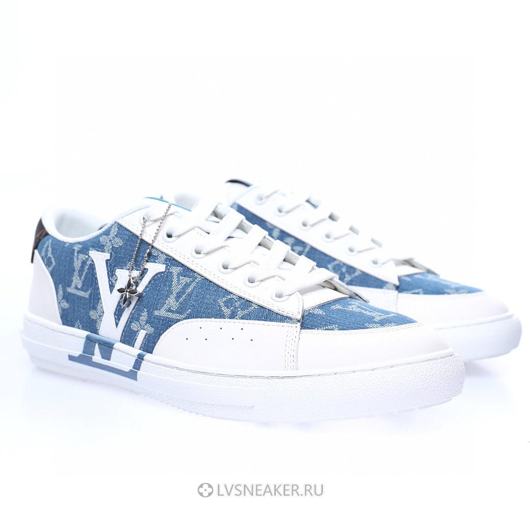 Louis Vuitton LV Charlie "White with Blue Denim Monogram" 1AA47X-3 Sneakers