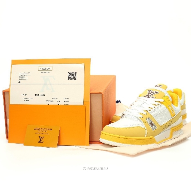 Louis Vuitton LV Trainer "Yellow White" 1AA6XL-2 Sneakers