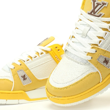 Louis Vuitton LV Trainer "Yellow White" 1AA6XL-2 Sneakers