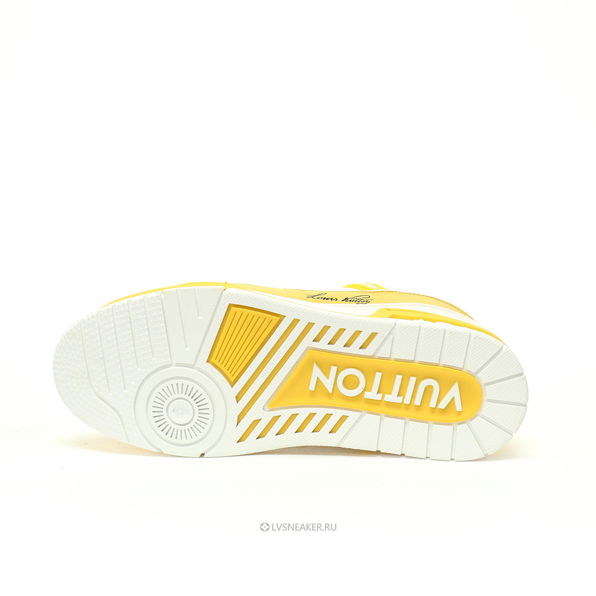 Louis Vuitton LV Trainer "Yellow White" 1AA6XL-2 Sneakers