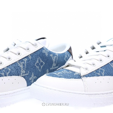 Louis Vuitton LV Charlie "White with Blue Denim Monogram" 1AA47X-3 Sneakers