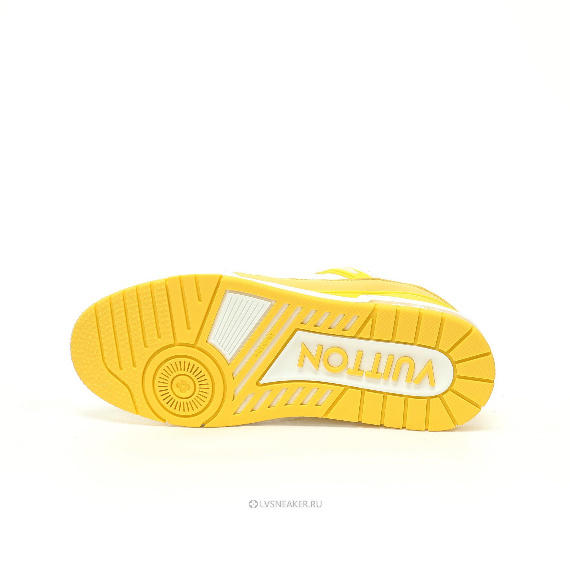Louis Vuitton LV Trainer "Yellow White Monogram" 1AA6XN Sneakers