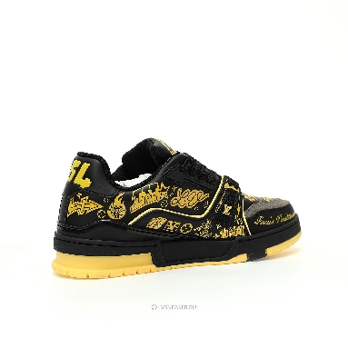 Louis Vuitton LV Trainer "Black Yellow Graffiti" 1ACEJT Sneakers