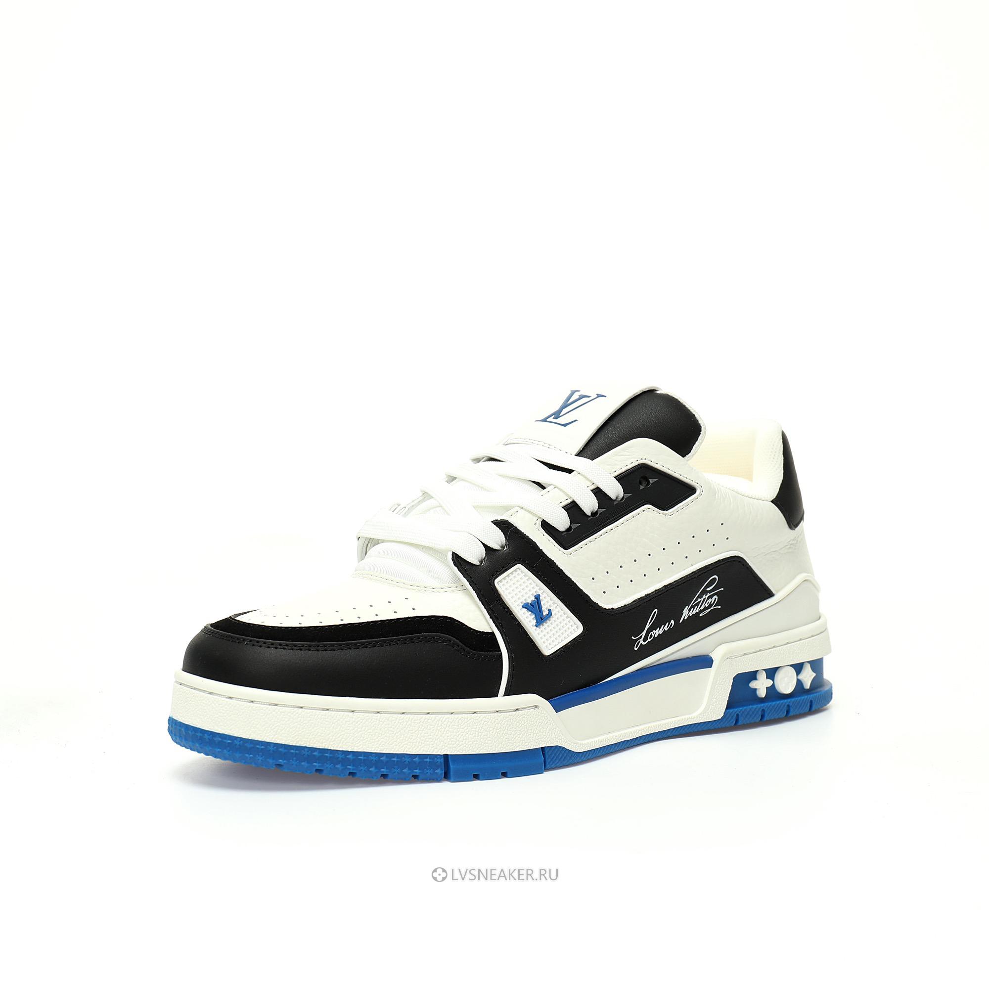 Louis Vuitton LV Trainer "Blue Black White" 1ADDYX Sneakers
