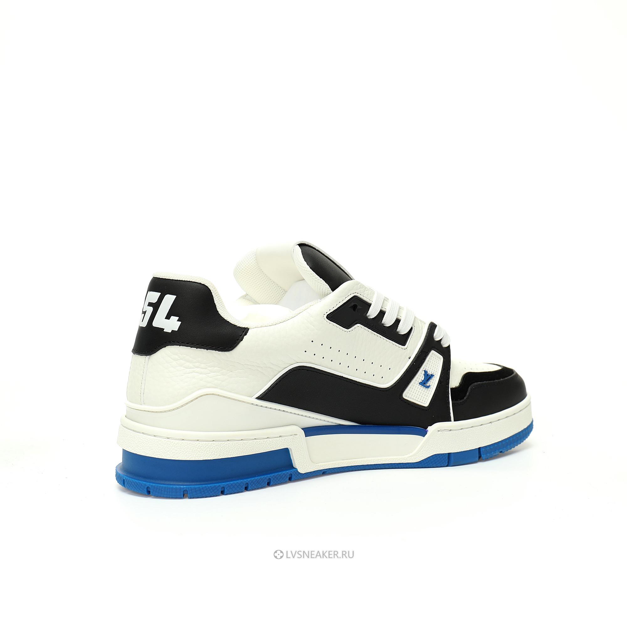Louis Vuitton LV Trainer "Blue Black White" 1ADDYX Sneakers